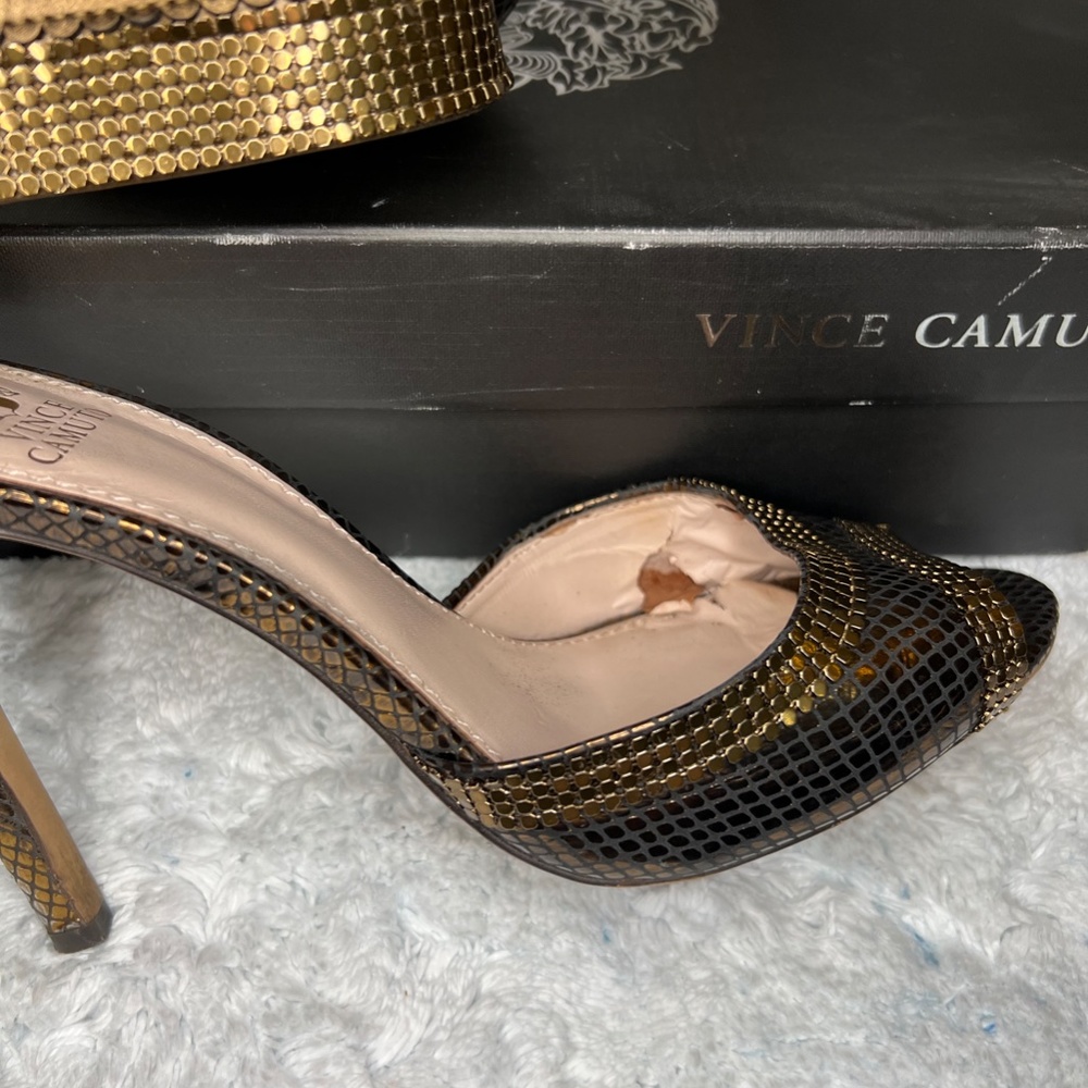 Vince Camuto Bronze Heels - Picture 5 of 5